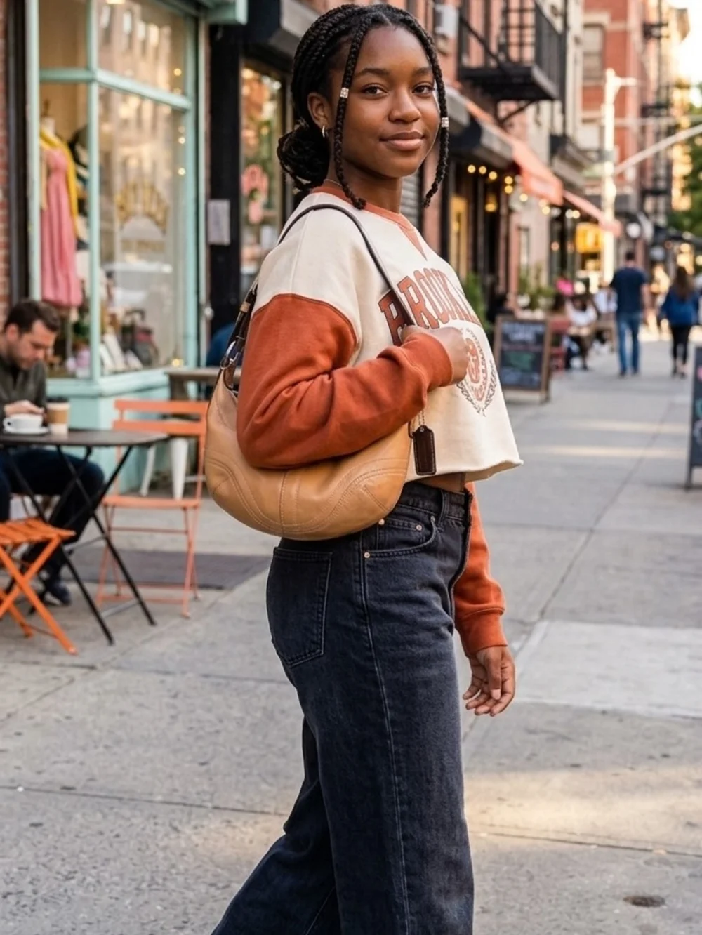 Coach Y2K Tan Leather Hobo-Soho Shoulder Bag